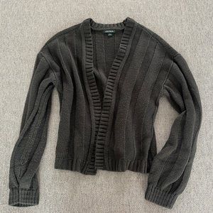 Wild fable ribbed cropped cardigan